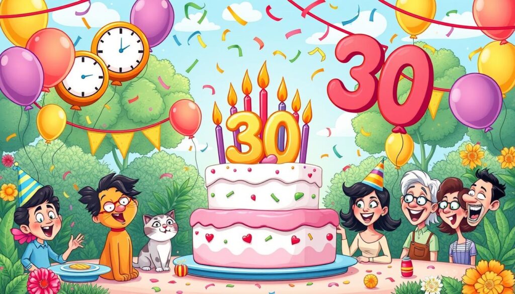 Lustige Geburtstagssprüche zum 30. Geburtstag