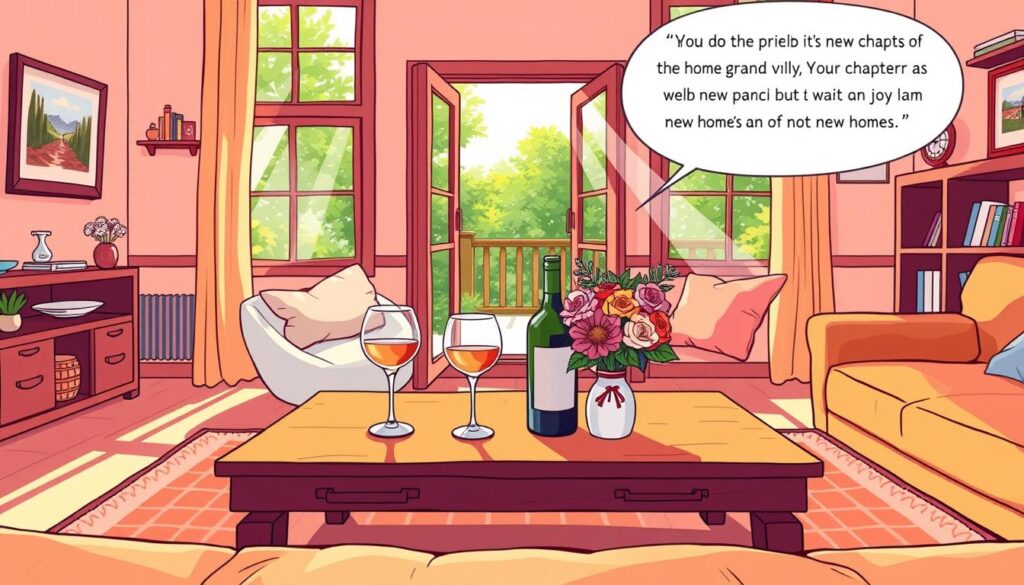 Freundschaftliche Wünsche zur neuen Wohnung Freundschaftliche Wünsche zur neuen Wohnung