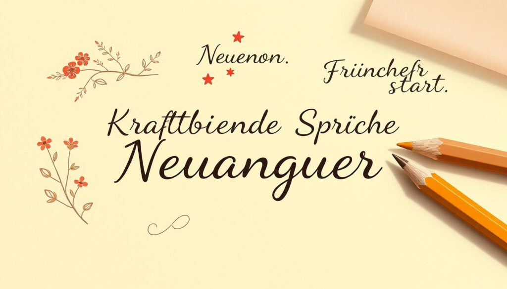 Kraftgebende Sprüche Neuanfang