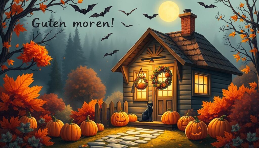 guten morgen halloween