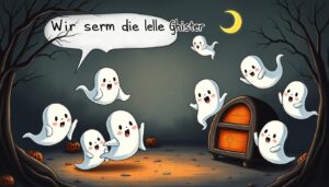 halloween spruch wir sind die kleinen geister