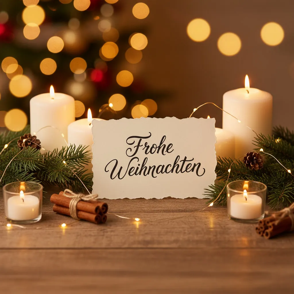 Frohe Weihnachten schöne kurze Grüße