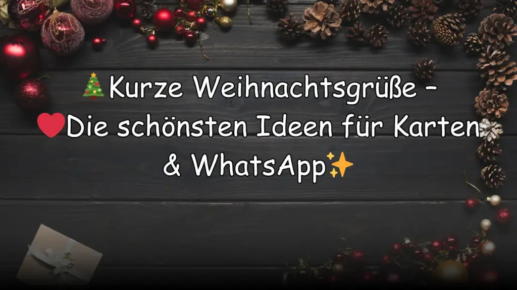 Titelbild kurze Weihnachtsgruesse