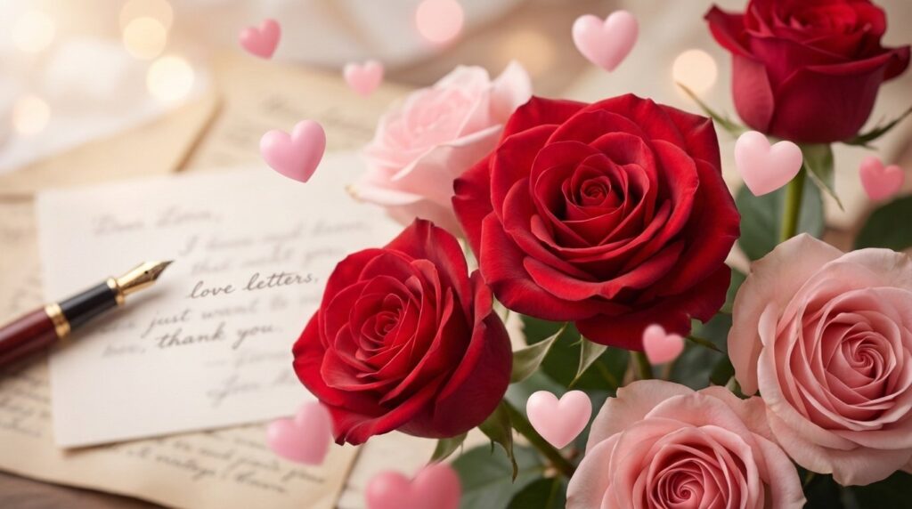 Karte zum Valentinstag