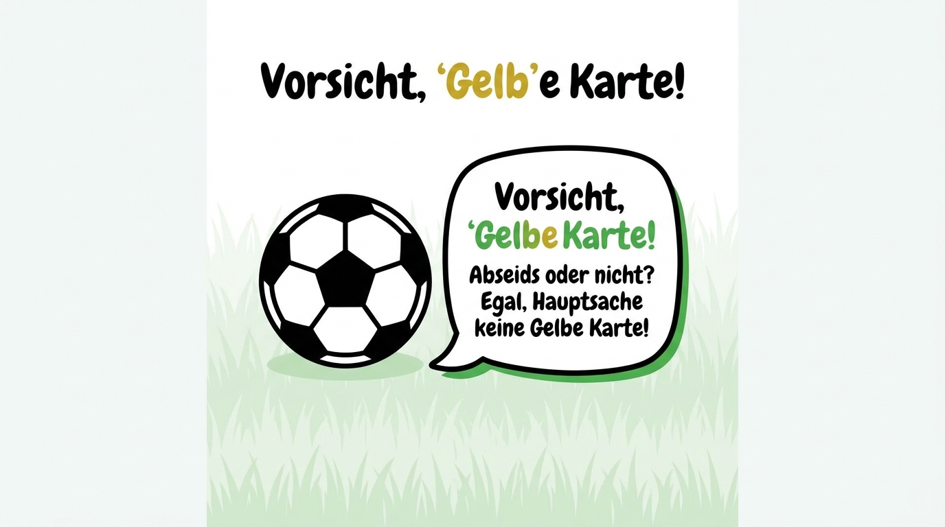 Fußball Wortspiele – Egal wie Sprüche